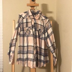 Torrid plaid shirt. Worn once.